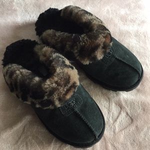 Ugg slippers with animal print